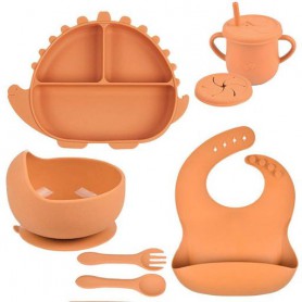 Набір силіконового посуду 2Life Y25 6 предметів Помаранчевий (v-11223) (1251152)