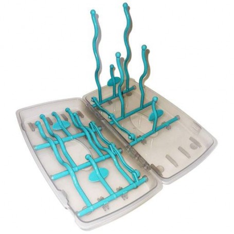 Сушарка універсальна складна для дитячих пляшок та сосок 2Life 195х240 мм на 12 тримачів М'ятний (vol-10267) (1251211)