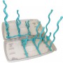 Сушарка універсальна складна для дитячих пляшок та сосок 2Life 195х240 мм на 12 тримачів М'ятний (vol-10267) (1251211)