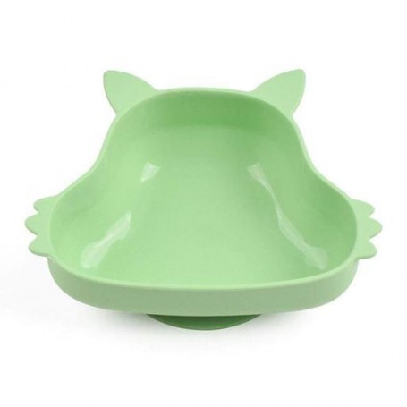 Силіконова глибока тарілка 2Life Білка Y3 350 мл Зелений (v-11107) (1250995)