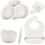 Набір силіконового посуду 2Life Y23 6 предметів Білий (v-12821) (1248508)