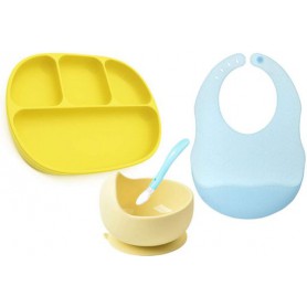 Набір посуду 2Life тарілка D16 Y11 та слинявчик (vol-10556) (1248194)