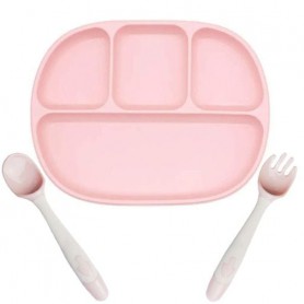 Тарілка 2Life D3 та прибори в кейсі Рожевий (v-11882) (1248382)