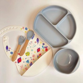 Дитяча посудина RNPR img_e4772 кругла принт дерево Y18 Newsun new (1246275)