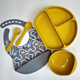 Дитяча посуда RNPR img_e4793 кругла принт силікон Y17 Newsun new (1246085)