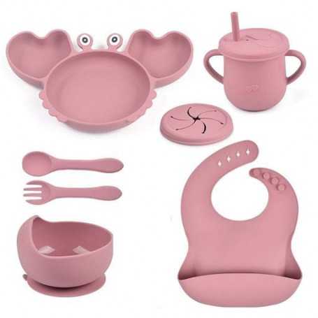 Набір дитячого посуду краб KR Y19 силікон Newsun new (1246073)