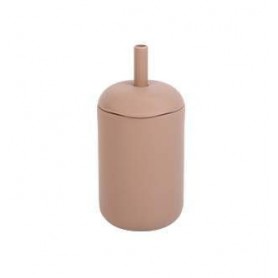 Силіконова, безпечна дитяча чашка з соломинкою без вмісту бісфенолу А, 175 мл, Caramel (1244043)