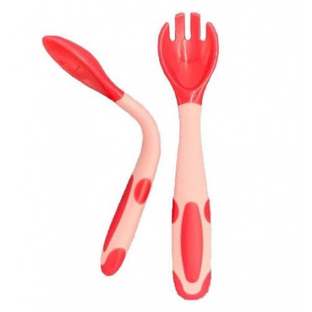Набір 2 в 1 ложка/вилка змінює форму VOLRO Червона (vol-1365) (1248320)