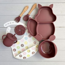 Силіконова посуда для дітей SQPR img_e9523 Y16 з тарілкою Белкою Newsun new (1246411)
