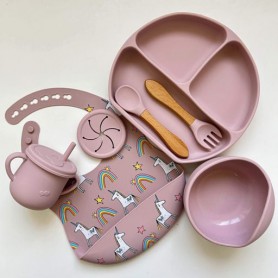 Силиконовий набір img_e0569 Y26 рожевий для годування дитини Newsun new (1246253)