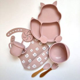 Набір дитячого посуду SQPR img_e3924 білка принт дерево Y26 Newsun new (1246130)