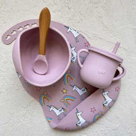 Силіконова посуда img_e0589 Y26 рожевий для дитини Newsun new (1246270)