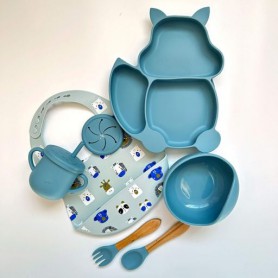Набір дитячого посуду SQPR img_e3959 білка принт дерево Newsun new (1246132)