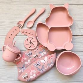 Набір посуду для прикорму діток Y26 img_e2255 з тарілкою Белкою Newsun new (1246173)