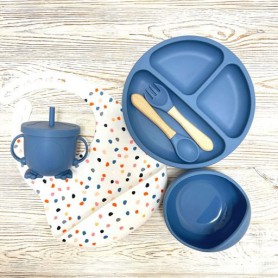 Набір посуду для дітей RNSPH img_e9082 синього кольору точки Newsun new (1246380)