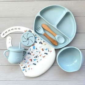 Силиконовий набір img_e0418 Y5 бірюзовий для годування дитини Newsun new (1246514)
