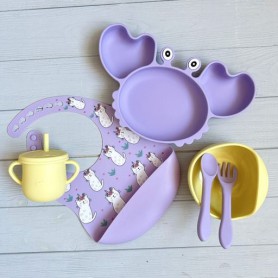 Набір дитячого посуду img_e9303 Y2 Y11 тарілка-краб Newsun new (1246241)