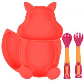 Набір 2Life тарілка Білка Y6 та прилади в кейсі Червоний (v-11934) (1247424)