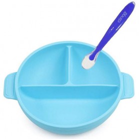 Тарілка трисекційна 2Life Y9 і ложка Синя (v-11840) (1248374)