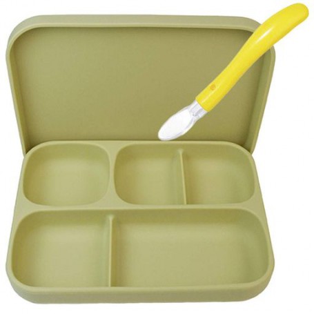 Набір силіконового посуду 2Life 2 предмети Зелений (vol-10721) (1250810)