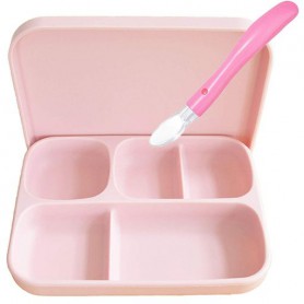 Набір силіконового посуду 2Life 2 предмети Рожевий (vol-10725) (1250824)