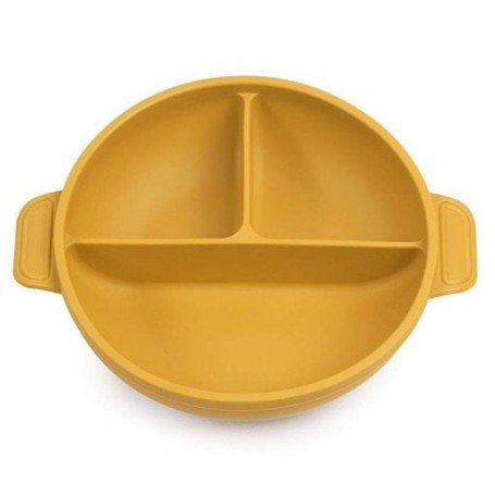 Глибока трисекційна силіконова тарілка 2Life Y17 560 мл Помаранчевий (v-11084) (1250949)