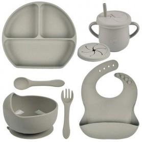 Набір силіконового посуду 2Life Y22 6 предметів Сірий (v-10999) (1250802)