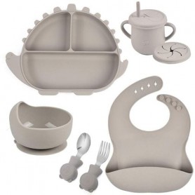 Набір силіконового посуду 2Life Y20 6 предметів Сірий (v-11267) (1251177)