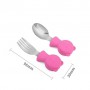 Набір дитячого посуду на присосці 2Life Білка Y8 з 7 предметів Рожевий (v-11315) (1251027)