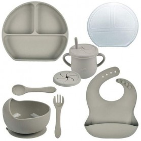 Набір силіконового посуду 2Life Y22 7 предметів Сірий (v-11124) (1251004)