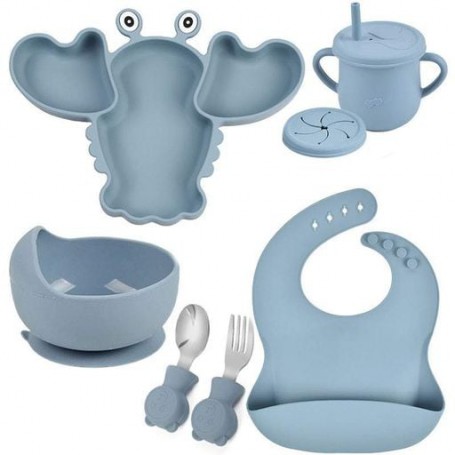 Набір силіконового посуду 2Life Y21 6 предметів Оливковий (v-11198) (1250978)