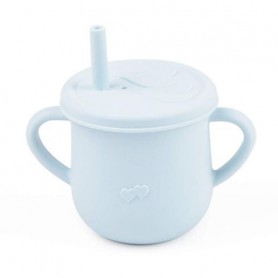 Поільник-непроливайка силіконовий контейнер для снеків 2Life Y5 200 мл Блакитний (vol-10059) (1251120)