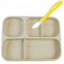 Набір силіконового посуду 2Life 2 предмети Бежевий (vol-10730) (1250859)