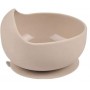 Силіконова кругла глибока тарілка для перших страв на присосці 2Life Y24 350 мл Бежевий (vol-10146) (1250935)