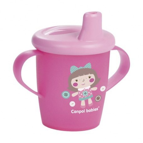 Чашка-непроливайка Canpol Babies Toys, розовая, 250 мл (31/200_pin)