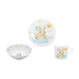 Набор детской посуды Limited Edition Little Heroes Bunny (чашка, 230 мл + тарелка обеденная, 18 см + тарелка суповая, 15 см) (C7