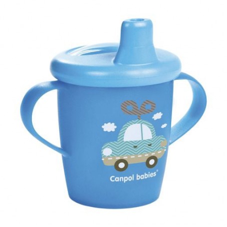 Чашка-непроливайка Canpol Babies Toys, синяя, 250 мл (31/200_blu)