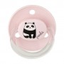 Пустышка круглая латексная Baby-Nova Panda&Turtle с кольцом и рисунком, розовая и сиреневая, от 0 до 24 месяцев, 2 шт (3966370)