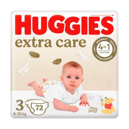 Подгузники Huggies Extra Care размер 3 (6-10 кг), 72 шт
