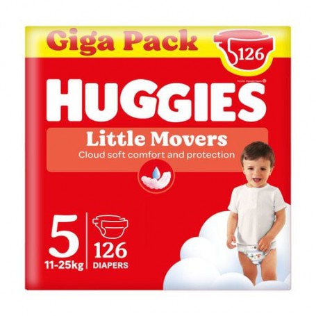 Подгузники Huggies Little Movers размер 5 (11-25 кг), 126 шт
