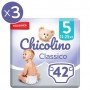 Детские подгузники Chicolino Classico размер 5 (11-25 кг), 3*42 шт