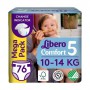 Подгузники Libero Comfort размер 5 (10-14 кг), 76 шт