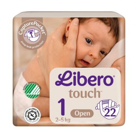 Подгузники Libero Touch размер 1 (2-5 кг), 22 шт