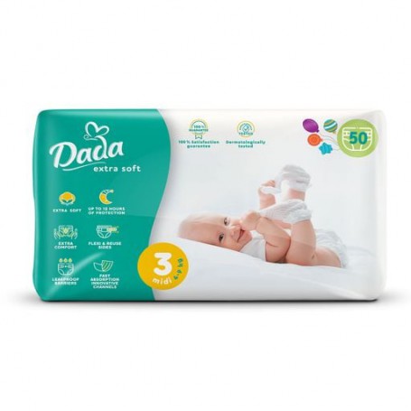 Подгузники Dada Extra Soft размер 3 (4-9 кг), 50 шт