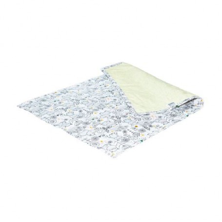 Многоразовая непромокаемая пеленка Еко Пупс Eco Cotton бегемотики-птички, 50*70 см