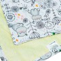 Многоразовая непромокаемая пеленка Еко Пупс Eco Cotton бегемотики-птички, 50*70 см