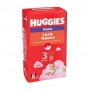 Подгузники-трусики Huggies Little Movers Pants для девочек, размер 3 (6-11 кг), 58 шт
