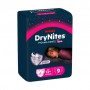Ночные трусики-подгузники Huggies DryNites для девочек, 13+ лет (49-60 кг), 9 шт