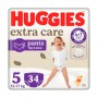 Подгузники-трусики Huggies Extra Care Pants размер 5 (12-17 кг), 34 шт
