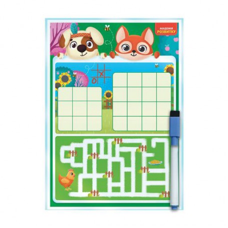 Обучающая доска-тренажер Vladi Toys Развлекательная, на украинском языке, от 3 лет (VT5010-30)